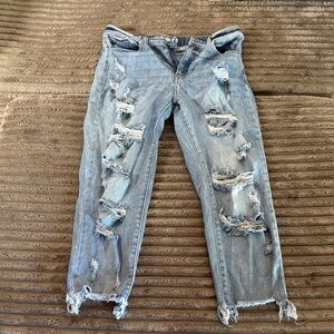 KanCan Light Blue Distressed Boyfriend Jeans